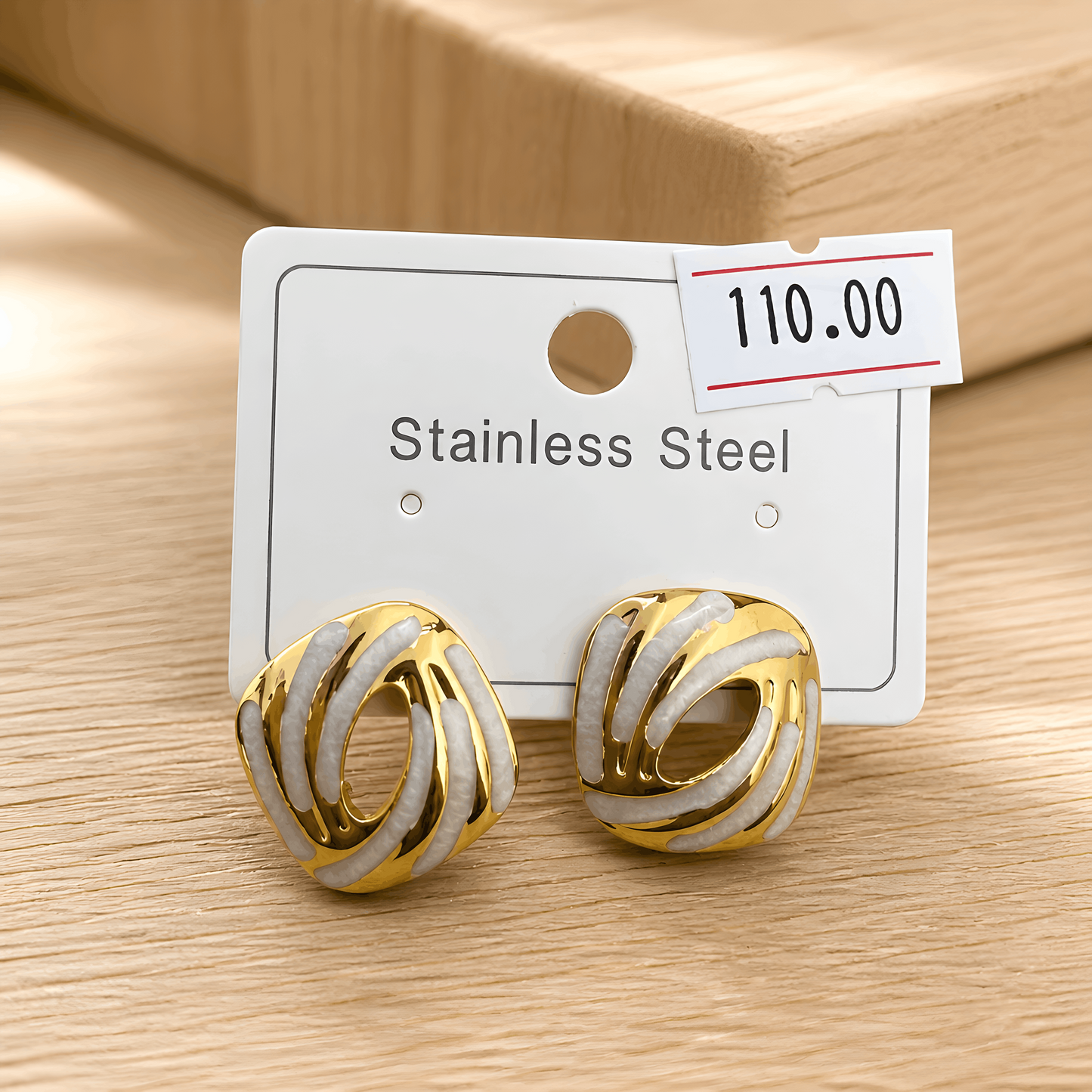 Elegant Stainless Steel Earrings š