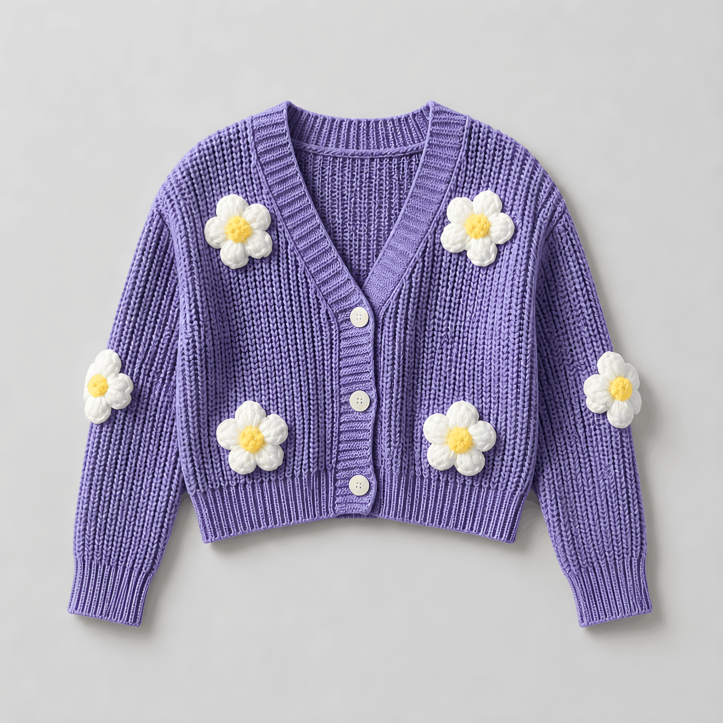 Lavender Daisy Cardigan 💜 4yrs