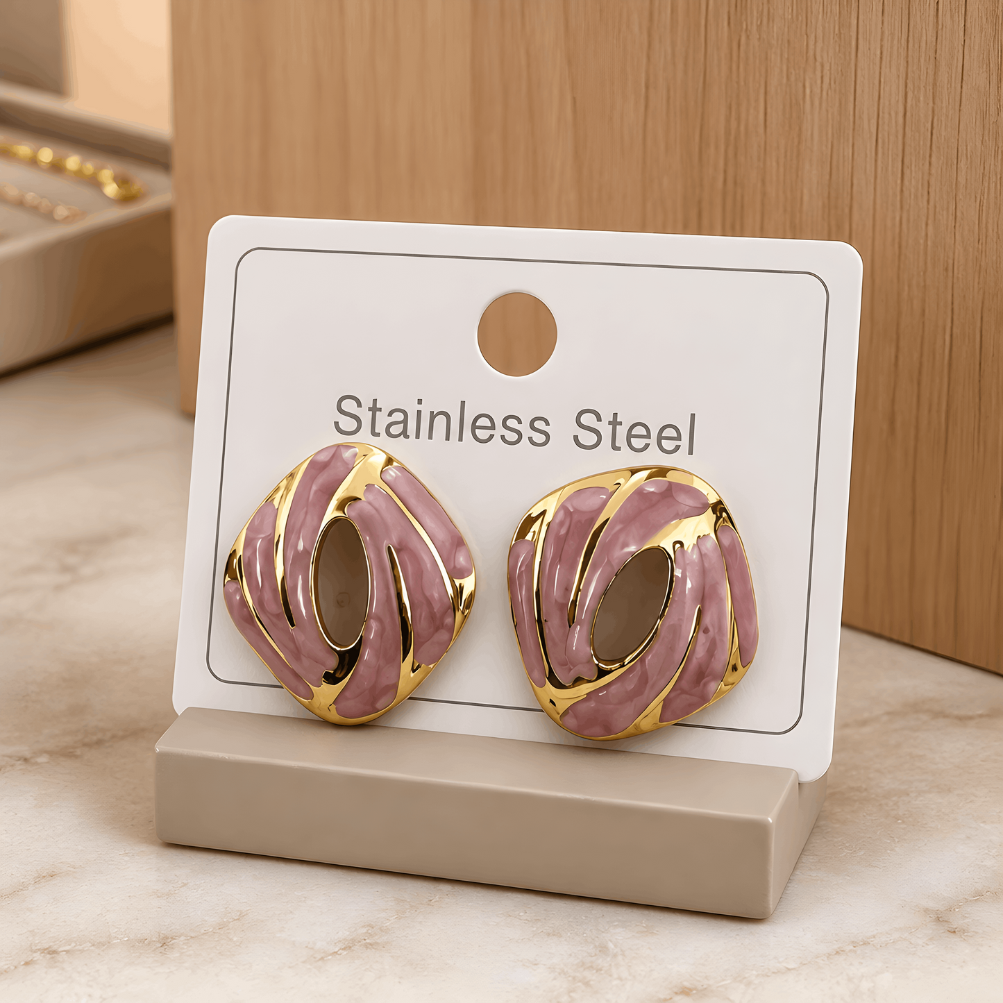Elegant Stainless Steel Earrings 💗