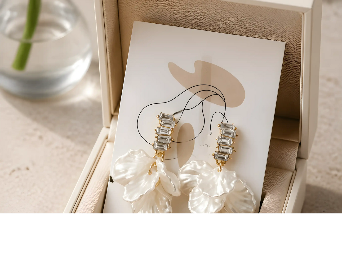Crystal Bloom Statement Earrings