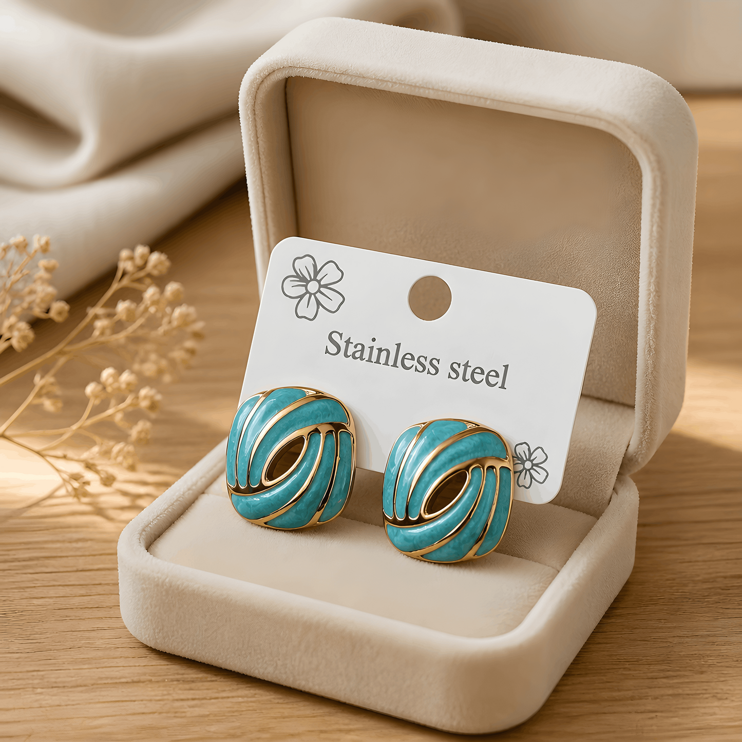 Elegant Stainless Steel Earrings 💗
