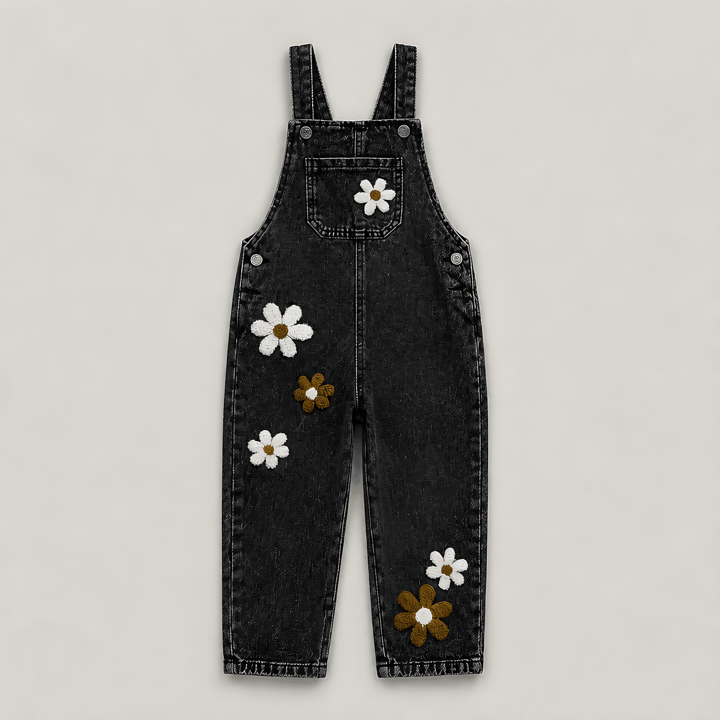 Floral Denim Dungarees
