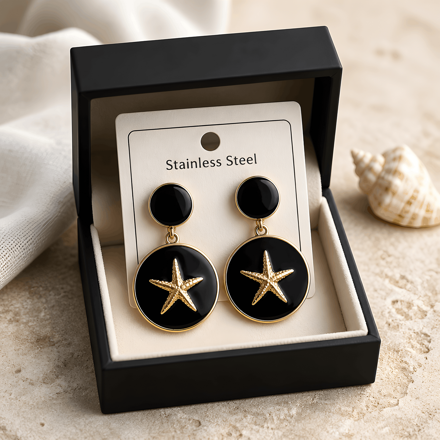 Ocean Star Stainless Steel Earrings ⭐