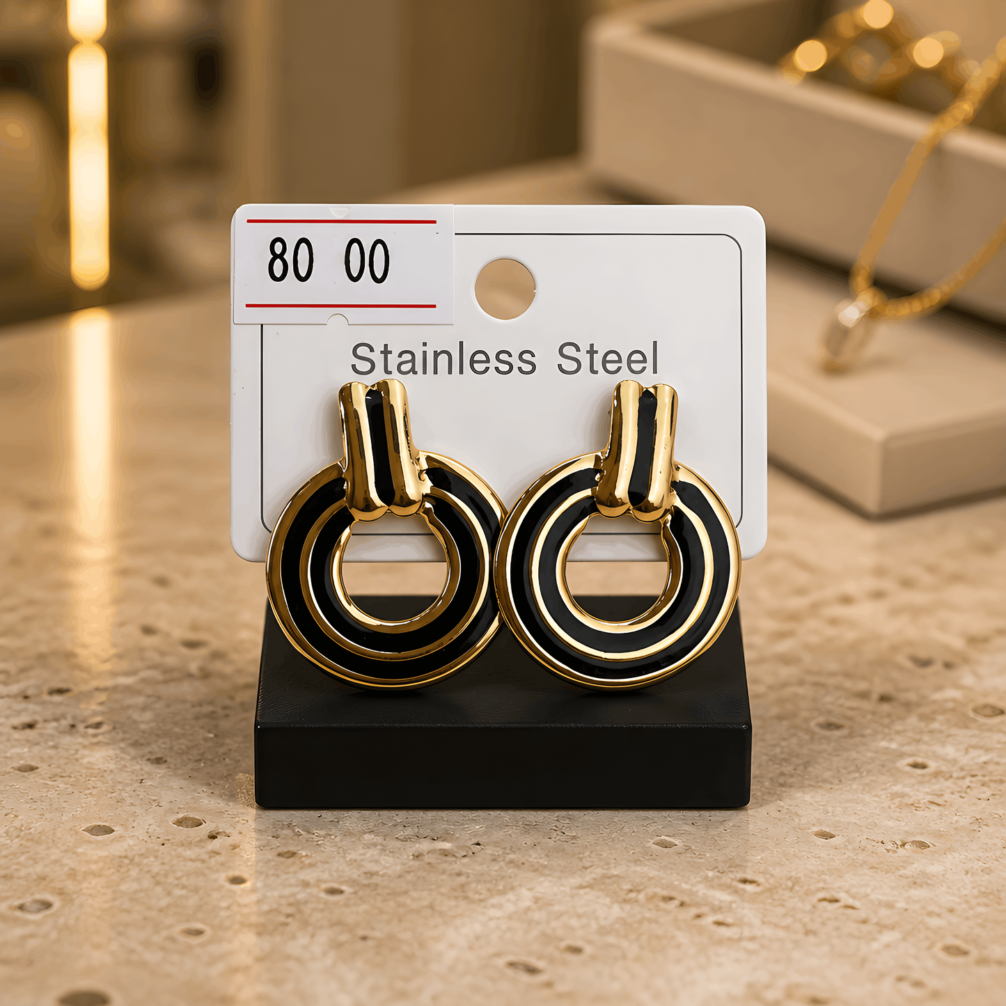Stainless Steel Statement Earrings