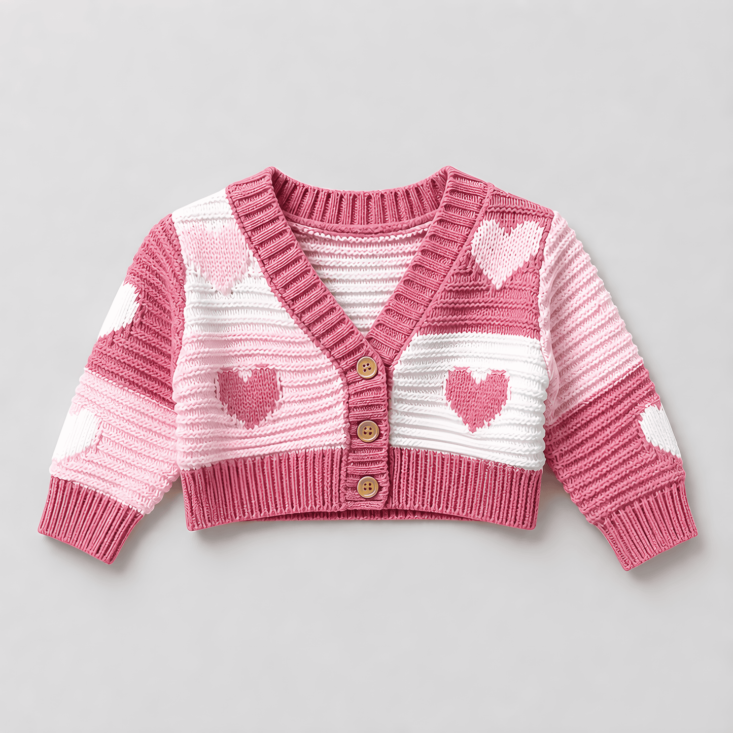 Heart Knit Cardigan 6-9mnths